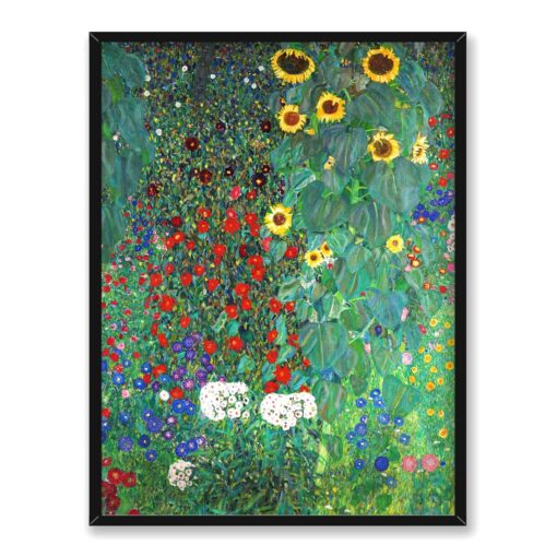Gustav Klimt Ogród wiejski ze słonecznikami 30x40 w RAMIE