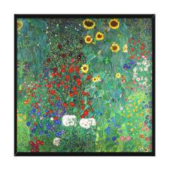 Gustav Klimt Ogród wiejski ze słonecznikami 50×50