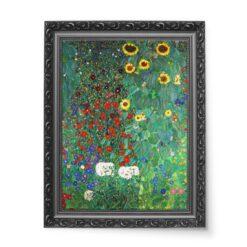 Gustav Klimt Ogród wiejski ze słonecznikami 50×70 wydruk na płótnie CANVAS