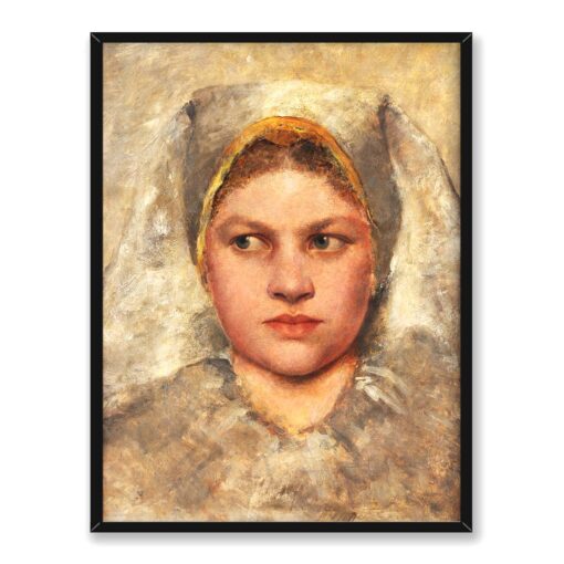 Gustav Klimt Studium głowy dziewczynki z Haná 30x40