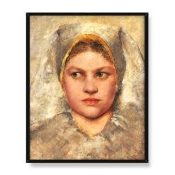 Gustav Klimt Studium głowy dziewczynki z Hana 40×50