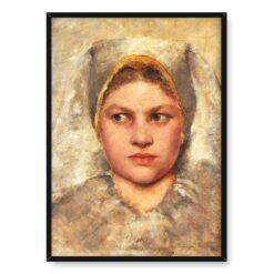 Gustav Klimt Studium głowy dziewczynki z Hana 50×70