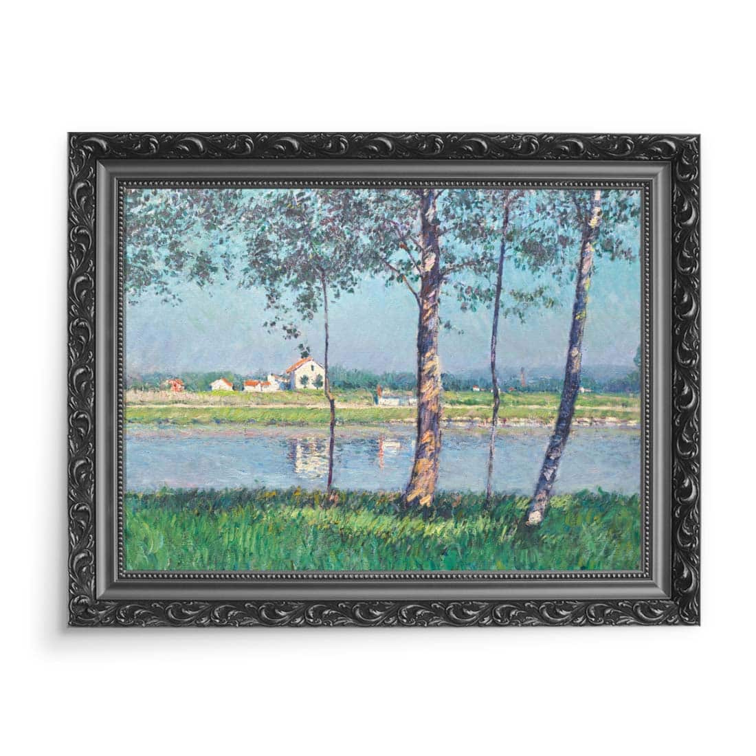 Gustave Caillebotte Brzeg Sekwany Rive de la Seine 70x50 wydruk na płótnie CANVAS