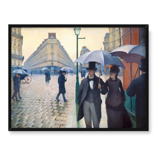 Gustave Caillebotte Deszczowy dzień w Paryżu Jour de pluie a Paris 40x30 w RAMIE