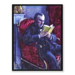 Gustave Caillebotte Eugene Daufresne Lisant 30x40