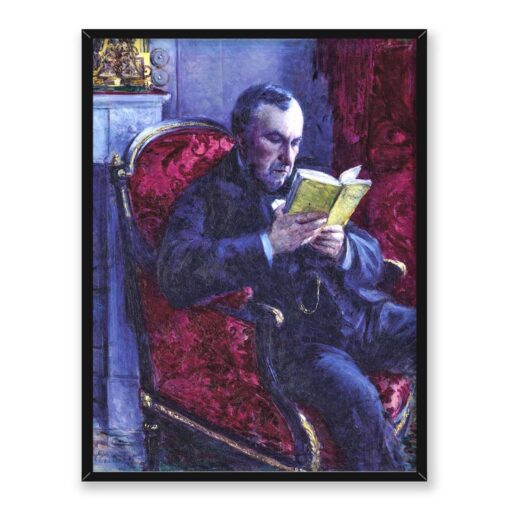 Gustave Caillebotte Eugene Daufresne Lisant 30x40