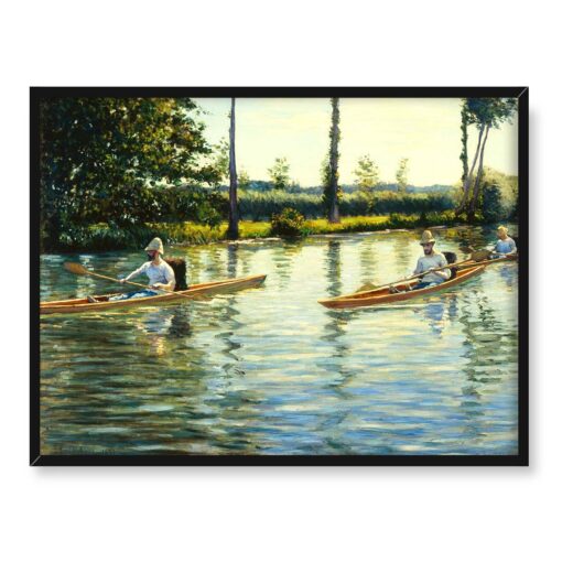Gustave Caillebotte Kajak na rzece Yerres 40x30 w RAMIE
