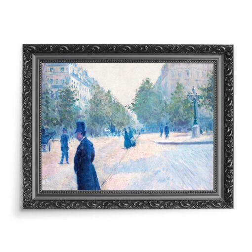 Gustave Caillebotte La place Saint Augustin temps brumeux 70x50 wydruk na płótnie CANVAS