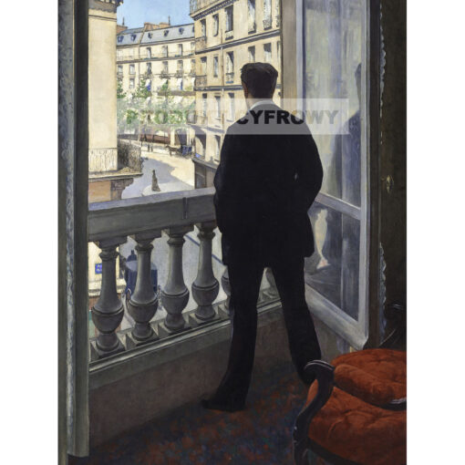 Gustave Caillebotte Młody człowiek przy oknie — produkt cyfrowy do pobrania