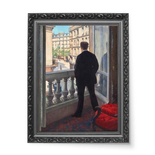 Gustave Caillebotte Młody człowiek przy oknie Jeune Homme a sa fenetre 50x70 wydruk na płótnie CANVAS