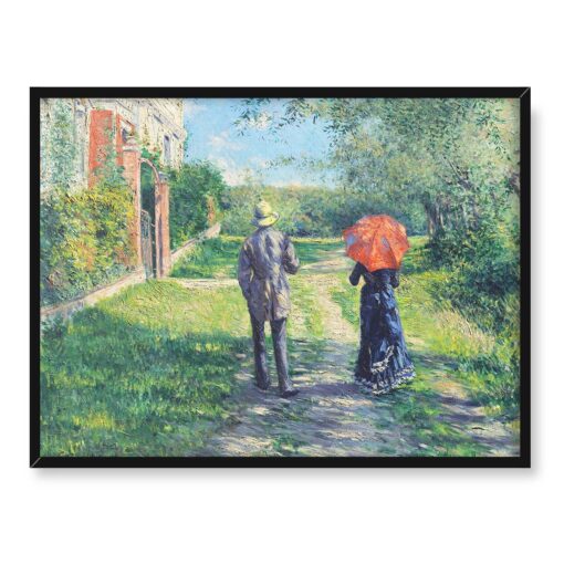 Gustave Caillebotte Ścieżka Chemin Montant 40x30 w RAMIE