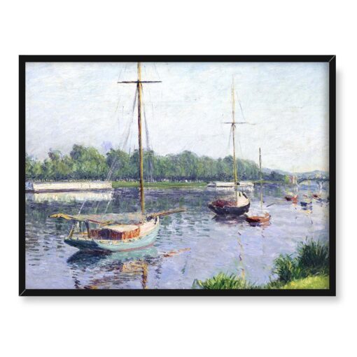 Gustave Caillebotte Sekwana Argentuil 40x30