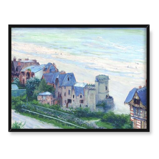 Gustave Caillebotte Trouville plaża i wille 40x30 w RAMIE