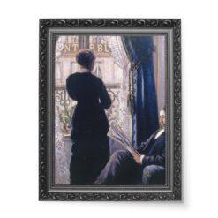 Gustave Caillebotte wnętrze kobieta przy oknie Interieur femme a la fenetre 50×70 wydruk na płótnie CANVAS