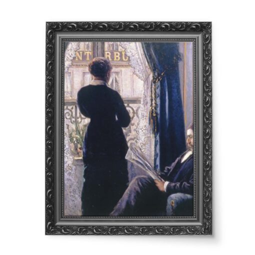 Gustave Caillebotte wnętrze kobieta przy oknie Interieur femme a la fenetre 50x70 wydruk na płótnie CANVAS