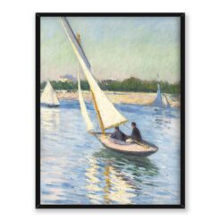 Gustave Caillebotte Żaglówki na Sekwanie Argenteuil 30x40