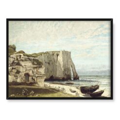 Gustave Courbet Etretat Klify po burzy 40x30