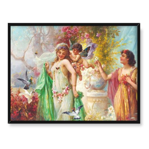 Hans Zatzka Idylla Klasyczna 40x30 w RAMIE