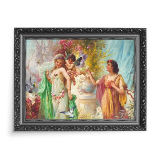 Hans Zatzka Idylla Klasyczna 70x50 wydruk na płótnie CANVAS