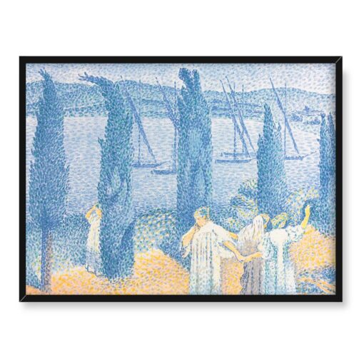 Henri Edmond Cross Promenada z cyprysami 40x30