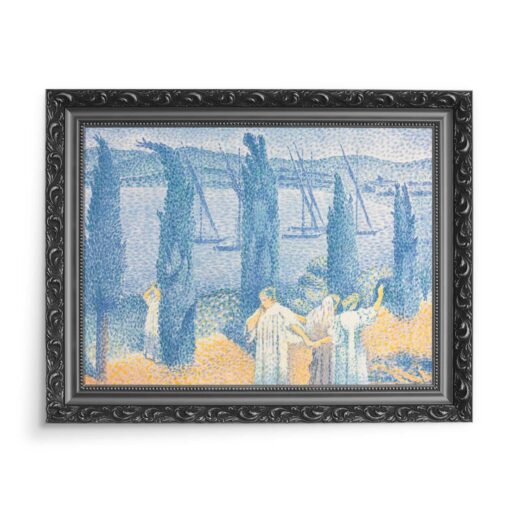 Henri Edmond Cross Promenada z cyprysami 70x50 wydruk na płótnie CANVAS