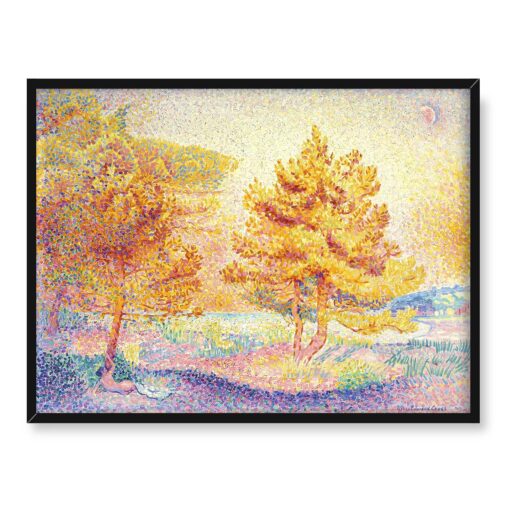 Henri Edmond Cross Sosny 40x30 w RAMIE