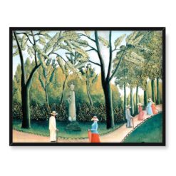 Henri Rousseau Pomnik Chopina Ogrody Luksemburskie 40x30 w RAMIE