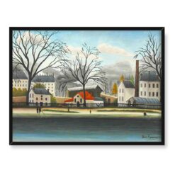 Henri Rousseau Przedmieście 40x30 w RAMIE