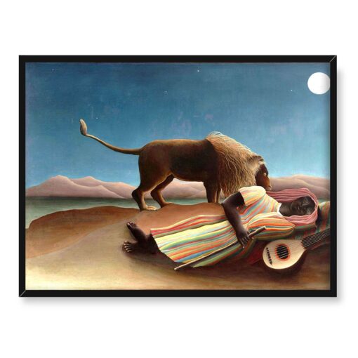 Henri Rousseau Śpiąca cyganka 40x30 w RAMIE