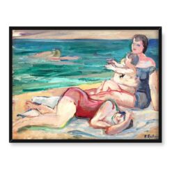 Henryk Epstein Na plaży 40x30
