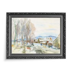 Henryk Epstein Pejzaż zimowy 70x50 wydruk na płótnie CANVAS