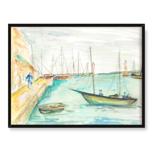 Henryk Epstein Widok z portu 40x30