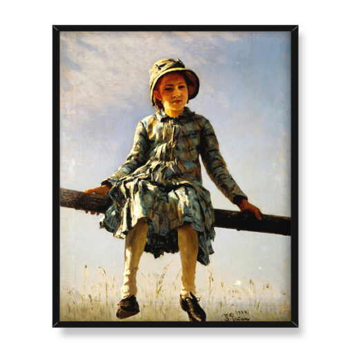 Ilya Repin Ważka Portret córki malarza 40x50