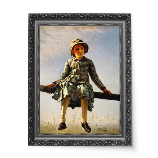 Ilya Repin Ważka Portret córki malarza 50x70 wydruk na płótnie CANVAS