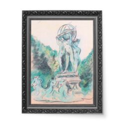 Irena Hassenberg Fontanna Czterech Stron Świata w Paryżu 50x70 wydruk na płótnie CANVAS