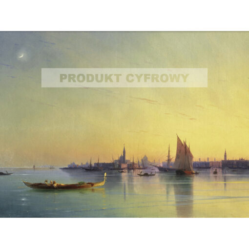 Iwan Ajwazowski Wenecja o zachodzie słońca — produkt cyfrowy do pobrania