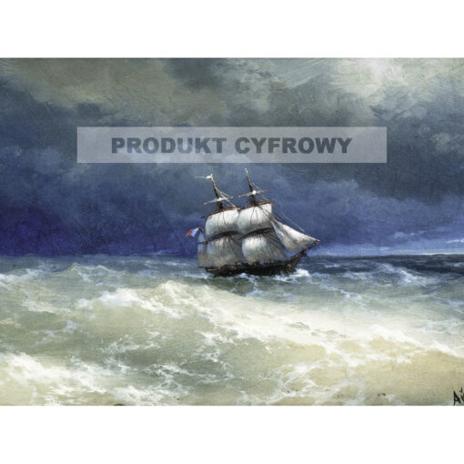 Iwan Ajwazowski Żaglowiec — produkt cyfrowy do pobrania