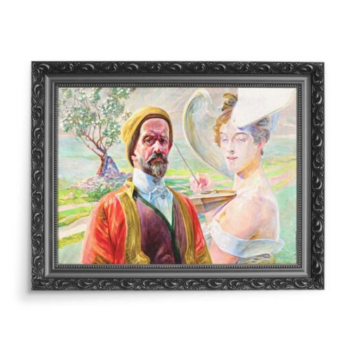 Jacek Malczewski Autoportret z Meduzą 70x50 wydruk na płótnie CANVAS