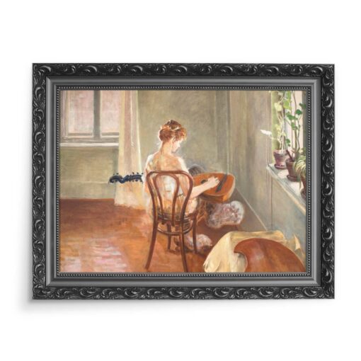 Jacek Malczewski Chimera grająca na gitarze 70x50 wydruk na płótnie CANVAS