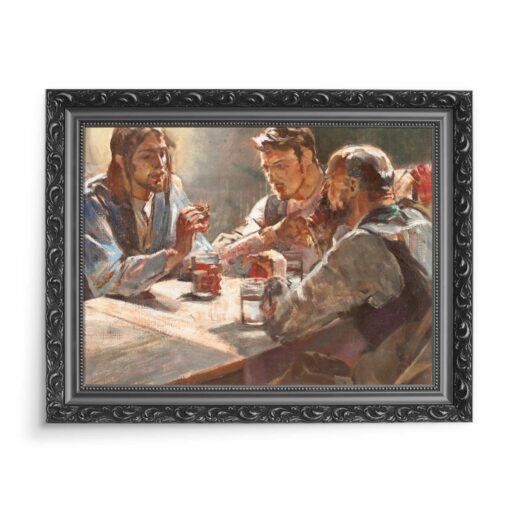 Jacek Malczewski Chrystus w Emmaus 70x50 wydruk na płótnie CANVAS