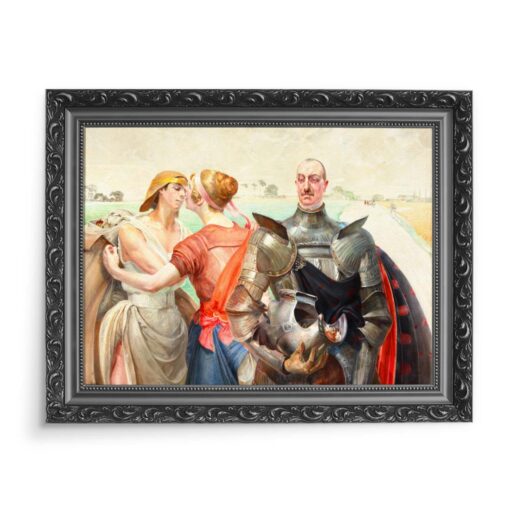 Jacek Malczewski Herkules na rozstajach 70x50 wydruk na płótnie CANVAS