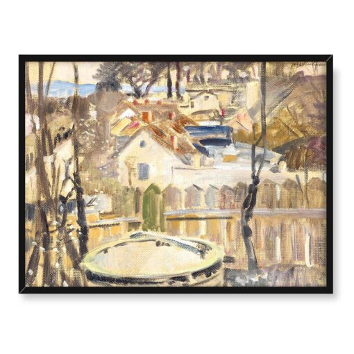 Jacek Malczewski Krajobraz ze studnią 40x30