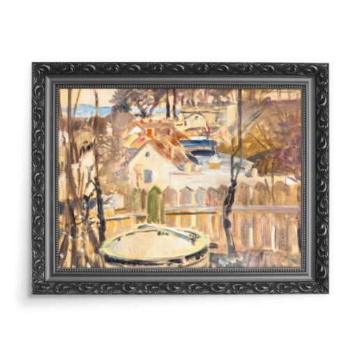 Jacek Malczewski Krajobraz ze studnią 70x50 wydruk na płótnie CANVAS
