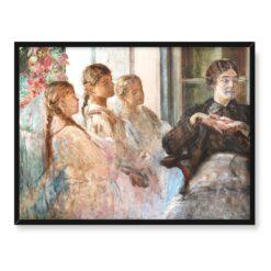 Jacek Malczewski Lekcja historii 40×30