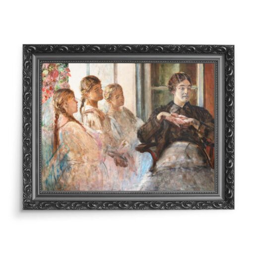 Jacek Malczewski Lekcja historii 70x50 wydruk na płótnie CANVAS
