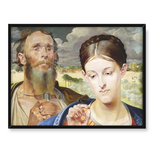 Jacek Malczewski Muzyka lewa część tryptyku 40x30 w RAMIE