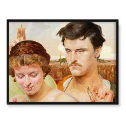 Jacek Malczewski Muzyka prawa część tryptyku 40×30