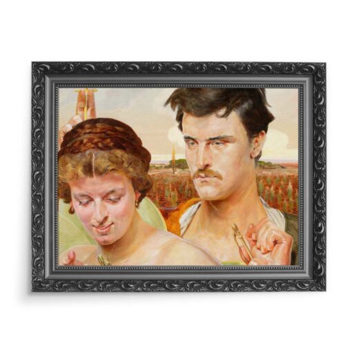Jacek Malczewski Muzyka prawa część tryptyku 70x50 wydruk na płótnie CANVAS
