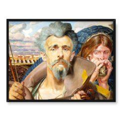 Jacek Malczewski Muzyka środkowa część tryptyku 40×30