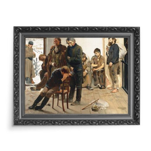 Jacek Malczewski Na wygnaniu Więźniowie 70x50 wydruk na płótnie CANVAS